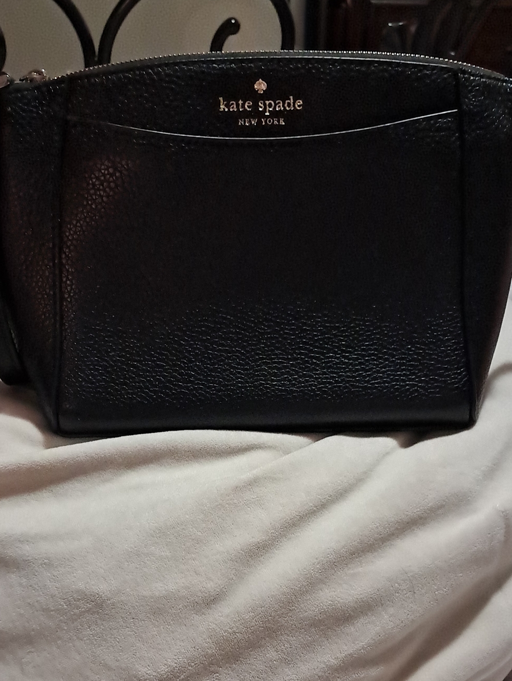 kate spade Black Pebbled Leather Crossbody